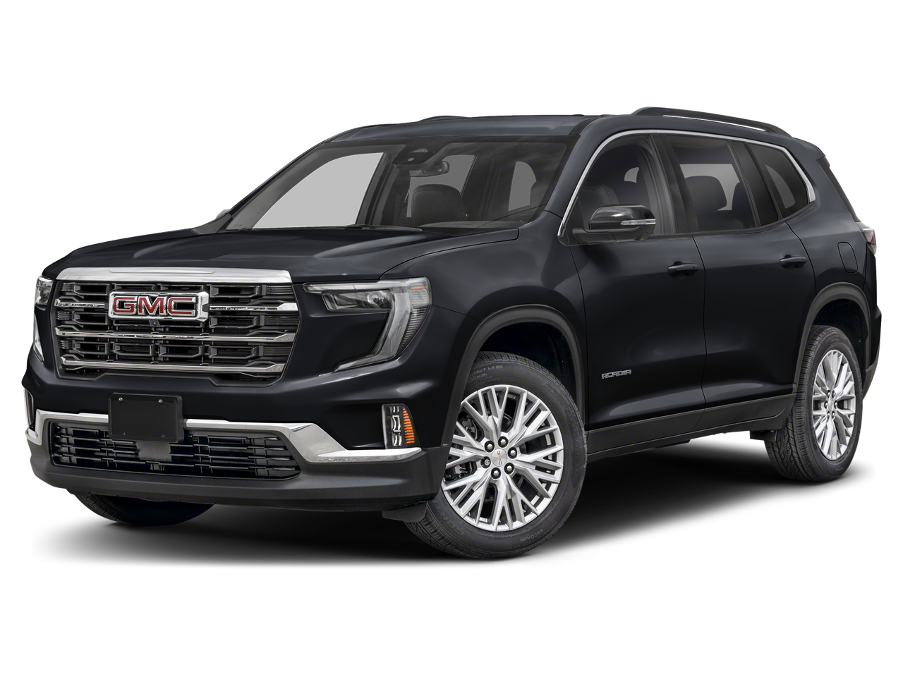 2025 GMC Acadia Elevation in Ebony Twilight Metallic — front three-quarter view