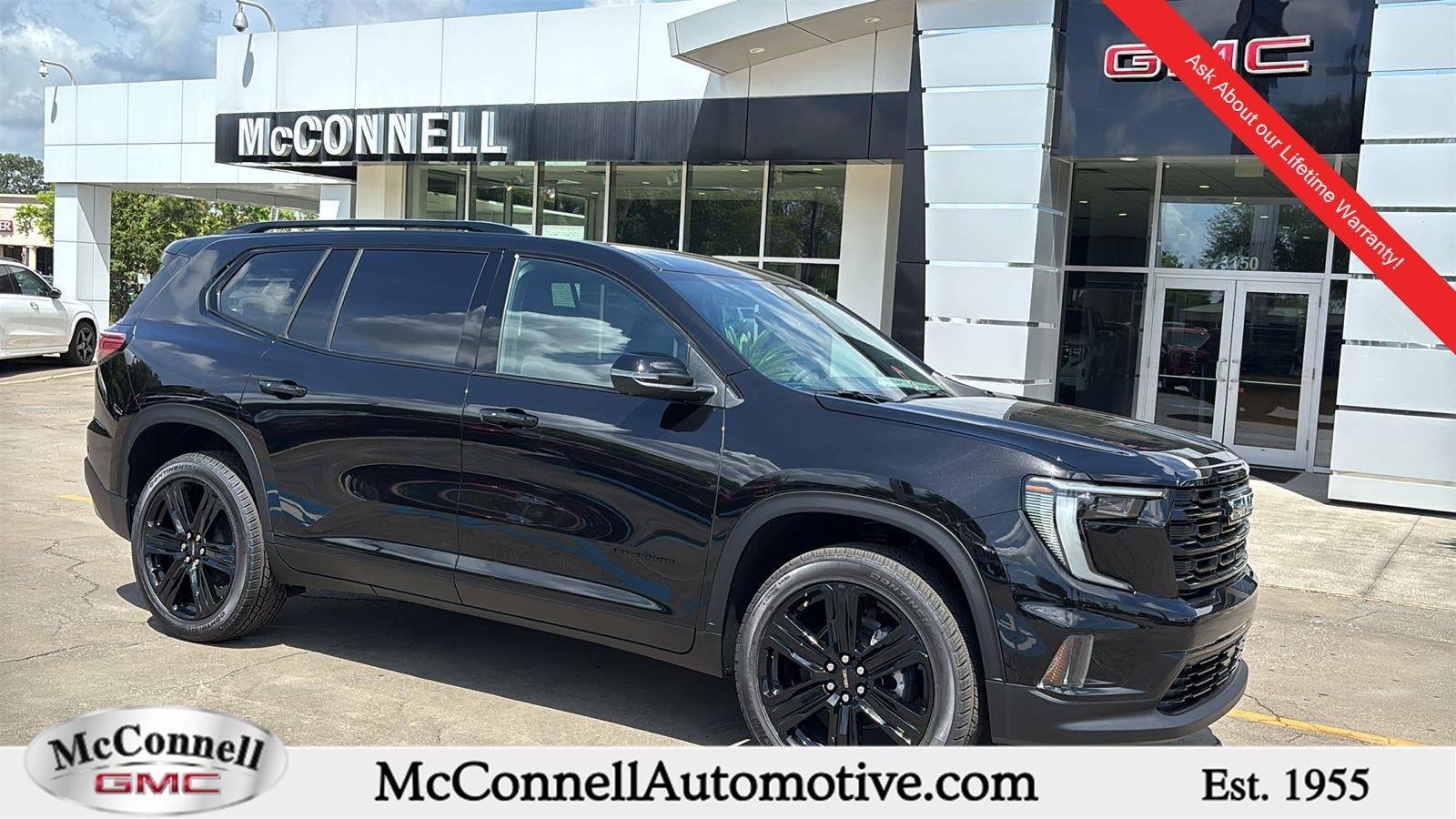 2026 GMC Acadia Elevation in Ebony Twilight Metallic — front three-quarter view