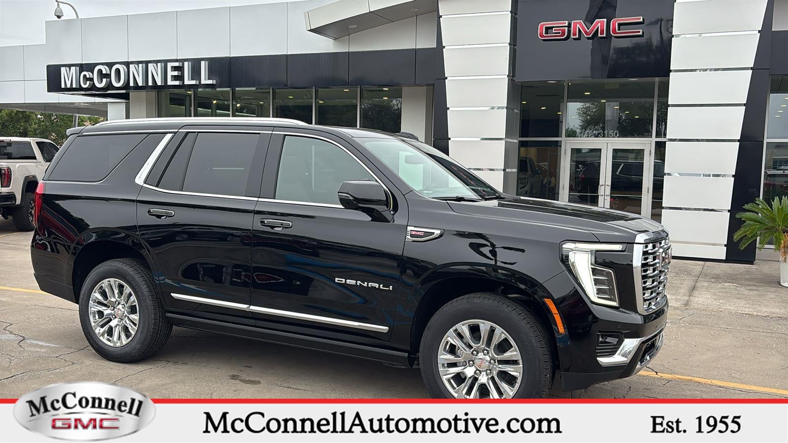 2026 GMC Yukon Denali in Onyx Black — front three-quarter view