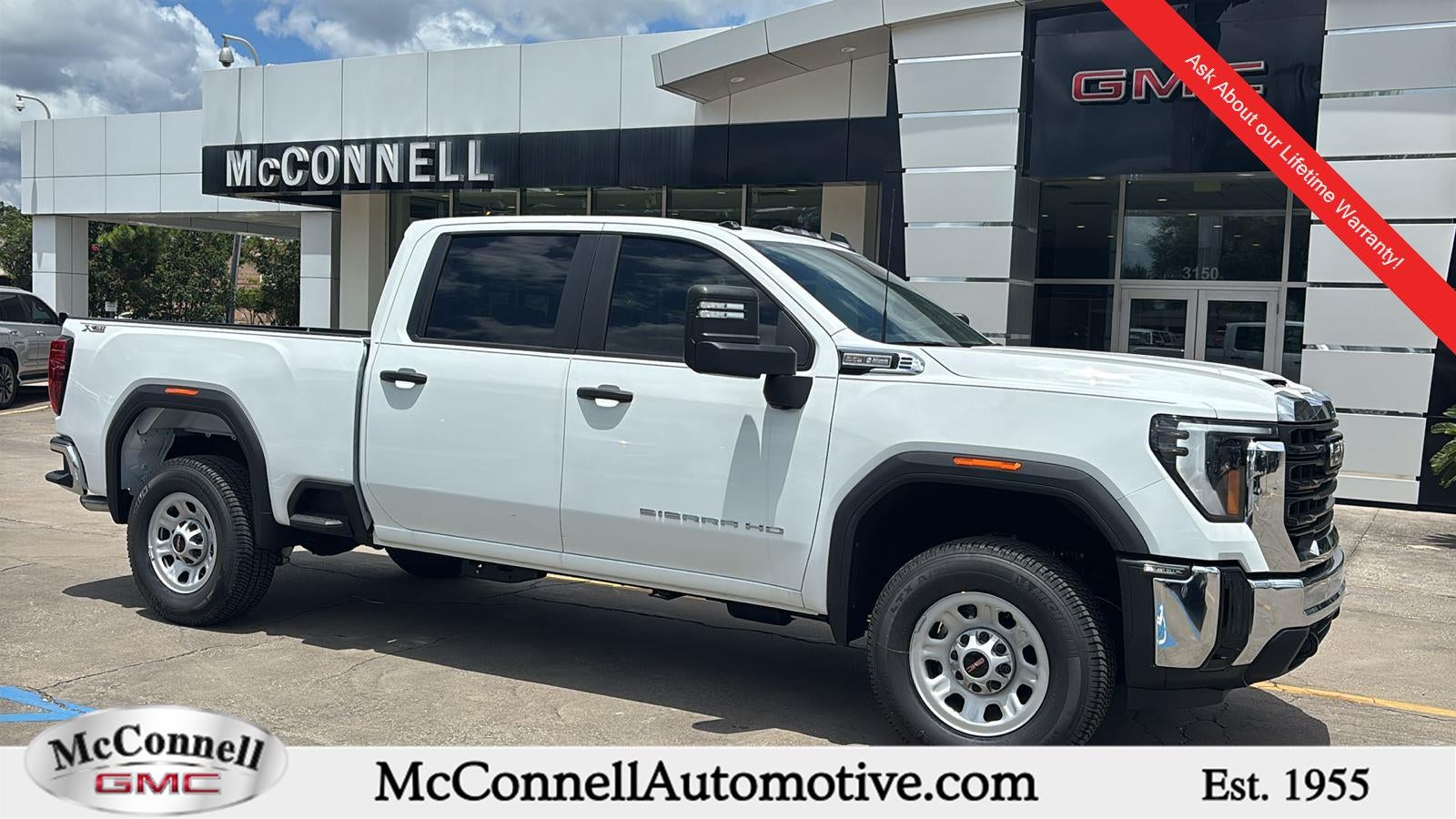 2026 GMC Sierra 2500 HD Pro in Summit White — front three-quarter view