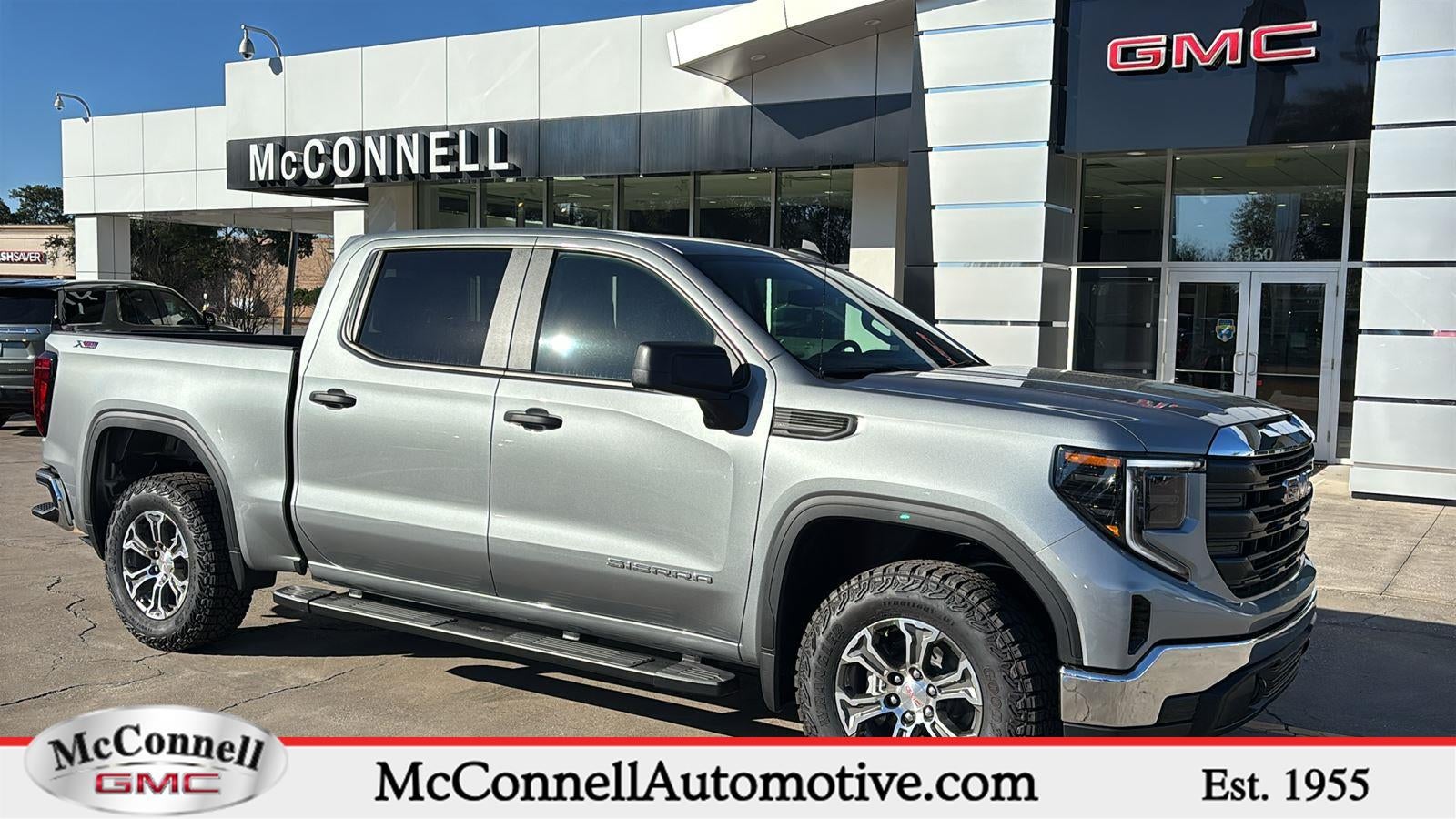 2026 GMC Sierra 1500 Pro in Sterling Metallic — front three-quarter view