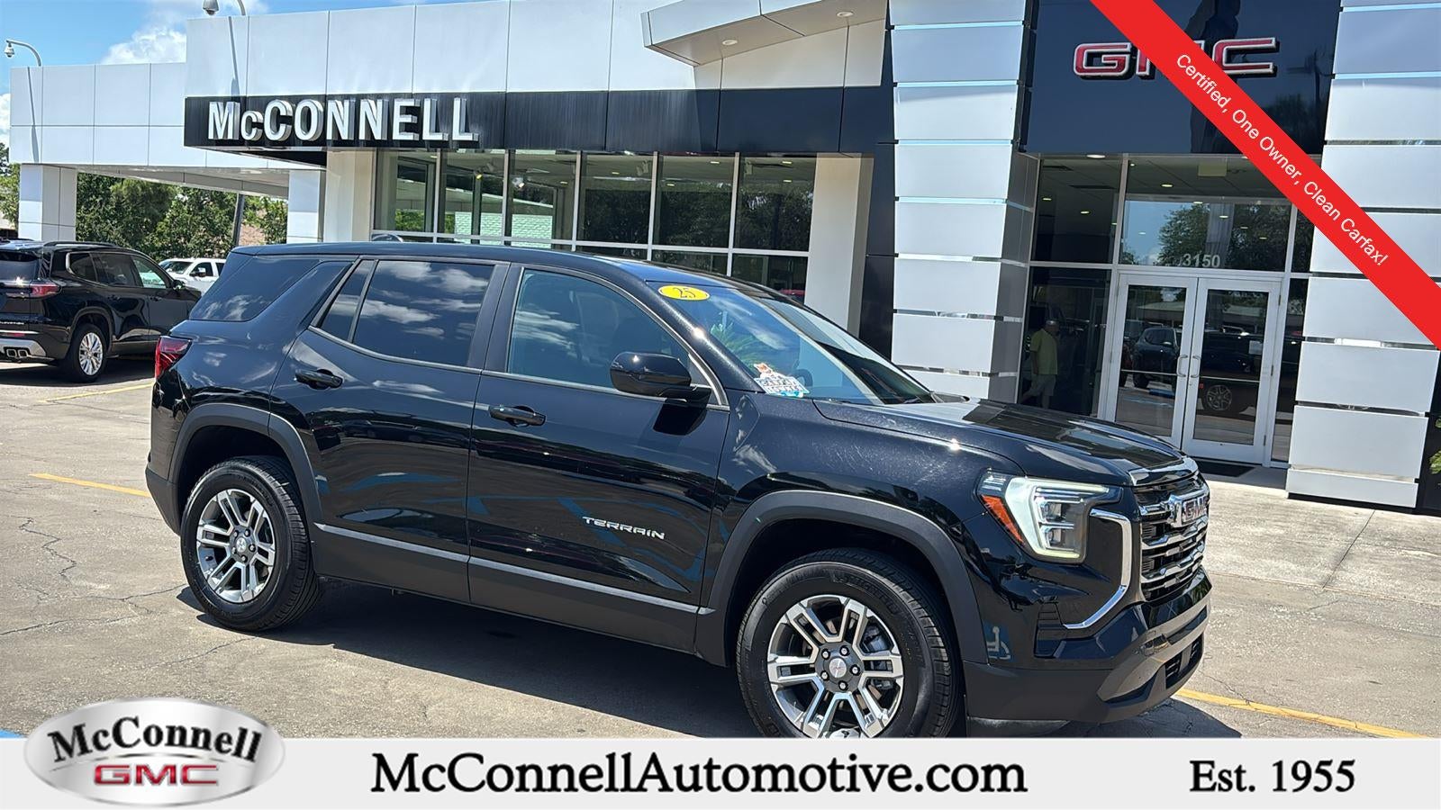 2025 GMC Terrain Elevation in Ebony Twilight Metallic — front three-quarter view
