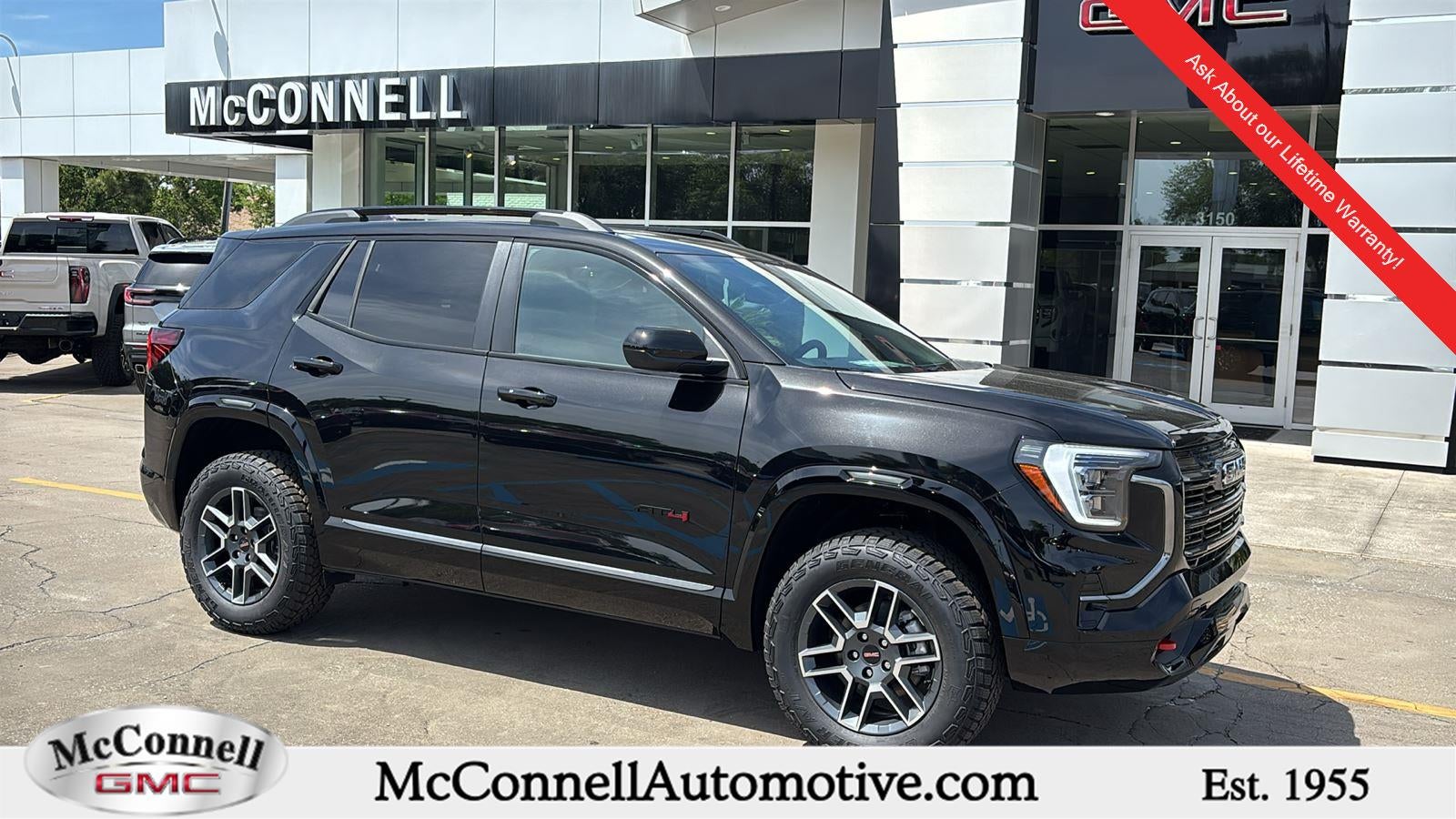 2026 GMC Terrain AT4 in Ebony Twilight Metallic — front three-quarter view