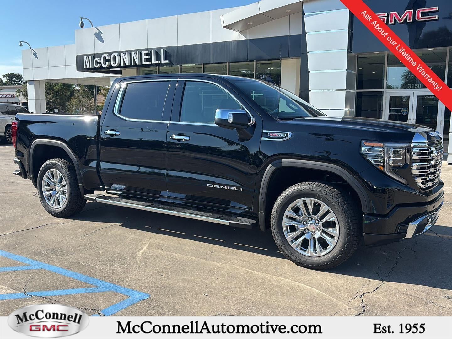 2026 GMC Sierra 1500 Denali in Onyx Black — front three-quarter view