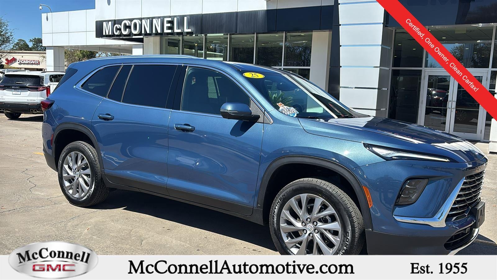 2025 Buick Enclave Preferred in Ocean Blue Metallic — front three-quarter view